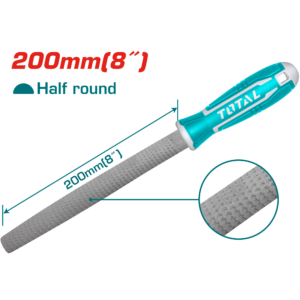مبرد 8 بوصة خشابي 1/2 دايرة باليد