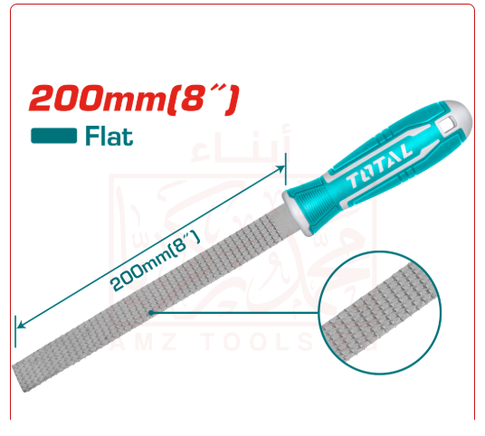 مبرد 8 بوصة مبطط خشابي باليد