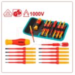 طقم مفكات معزول 12 قطعة