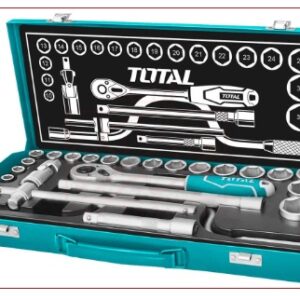 طقم لقم رباط 1/2 بوصة 24 قطعة في شنطة صاج