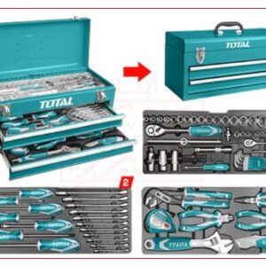 طقم عدة 97 قطعة في شنطة صاج