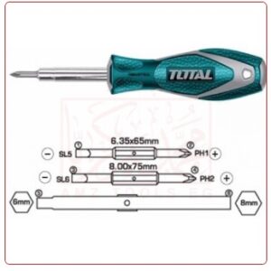 مفك 6 في 1 توتال