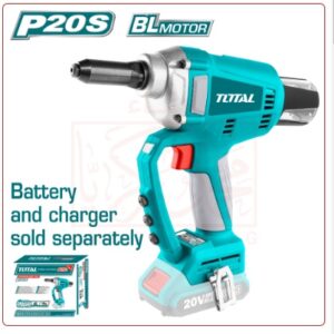 ماكينة برشام بطارية 20 فولت بدون بطارية و شاحن