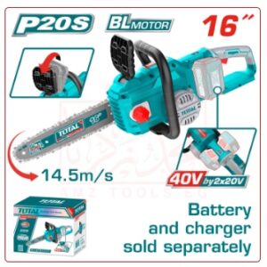 منشار شجر بطارية 16 بوصة 40 فولت بدون بطارية و شاحن