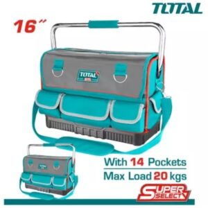 شنطه عده قماش 16 بوصه قاعده كاوتش مقفوله يد معدن