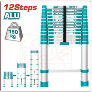 سلم تلسكوبي 12 درجة 3.8 متر