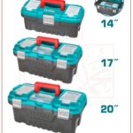 طقم شنط بلاستيك 3 قطع قفل معدن